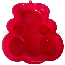 Urso em forma de silicone molde do bolo (rs39)